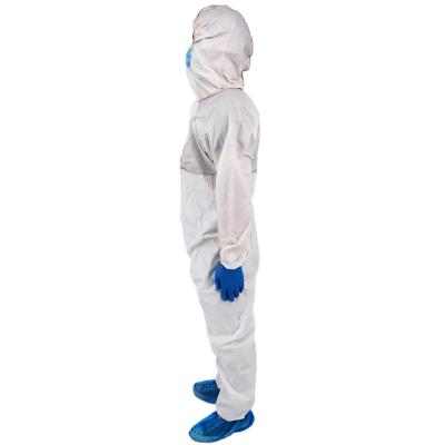 China Low price protective coverall good quality waterproof microporous medical suit pp disposable coverall clothing for sale