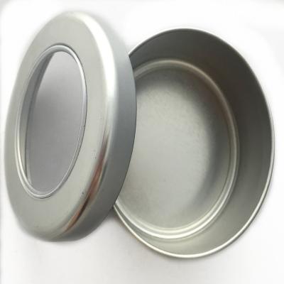 China Food Grade Square Tin Box Wholesale decorative candle wholesale silver round diameter 88mm mini wax tin box for sale