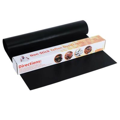 China Wholesale Dustproof High Temperature Reusable 0.2mm Non Stick Oven Liner Mat BBQ Grill Mat Set for sale