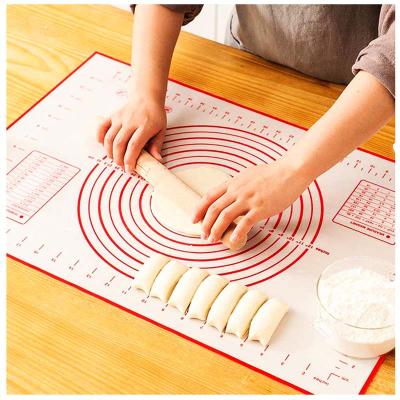 China Kitchen Pastry Tools Disposable Pastry Slip No No Stick Silicon Baking Dough Rolling Mat for sale