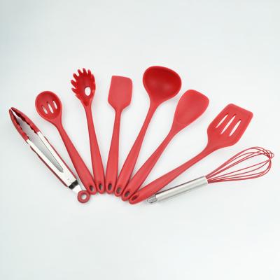 China Sustainable Kitchen Accessories Food Grade Kitchen Tools Silicone Cookware Set for sale