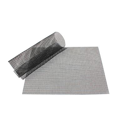 China Reusable Eco-Friendly Heat Resistant Easily Cleaned Backing Sample Service BBQ Grill Mesh Mat for sale