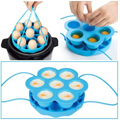 China Microwavable Universal Storage Container Silicone Egg Bites Mold With Lid for sale