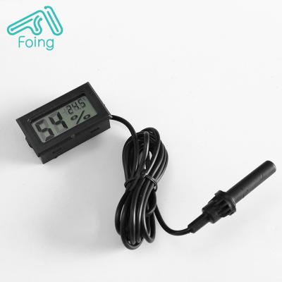 China Black Car Indoor Refrigerator Water Temperature Meter Included Mini Electronic Digital Thermohygrometer With 48*28*15mm Probe 48*28*15mm for sale