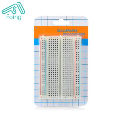 China Good Quality ABS Solderless Prototype Experience ABS Sheet Copper Panel 400points Breadboard for sale