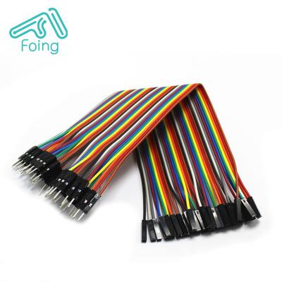 China Jumper Wire 40cm 40P 2.54mm Jumper Wire M-M Male Launch to Male Jumper Wire Dupont Cable for sale