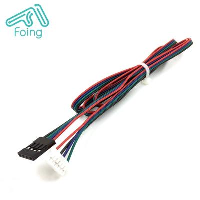 China Stepper Motor Cable Stepper Motor Cable 3D Printer Stepper Motor XH2.54 6pin-4pin FF Bold Line for sale