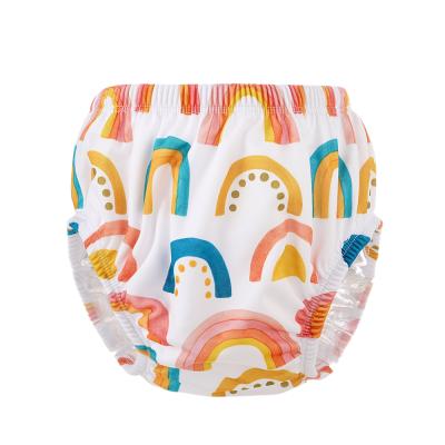 China Happyflute Kids Soft Swimming Pants Cover Baby Reusable Breathable Cloth Diaper for sale