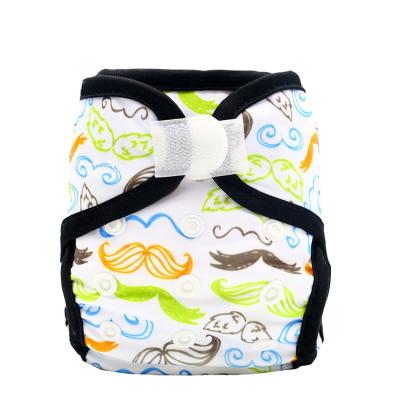 China Happyflute Newborn cloth Diaper Cover Double leak guard baby cloth diaper cover for sale