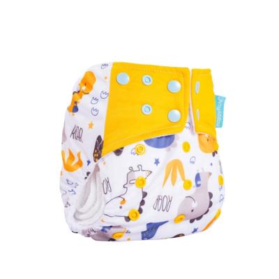 China Happyflute Newest print Washable Suede cloth Cloth Diaper Reusable cloth pocket diaper for sale