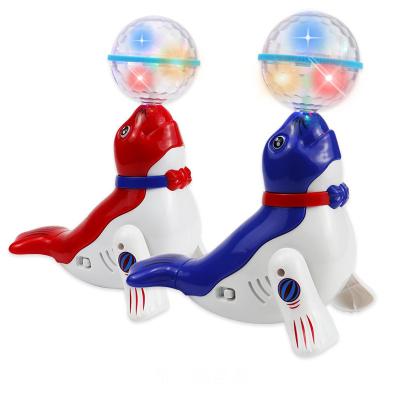 China Other Best Selling Electric Sea Lions TYF100084 With Light And Music 360 Degree Rotation Stunt Toy for sale