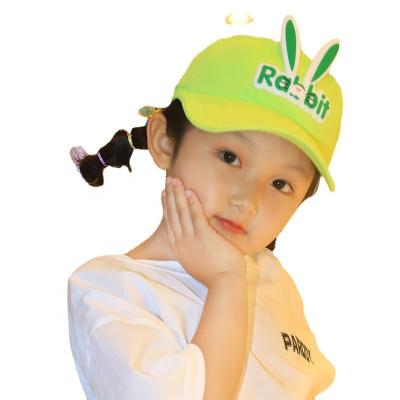 China Cartoon striped rabbit children boys and girls late summer sunscreen boys and girls summer duck tongue sun hat TYW100119 empty top factory wholesale for sale