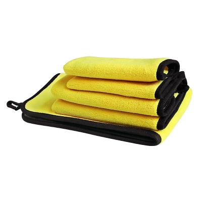 China TYW100112 Microfiber Car Care Cloth Wholesale Quick Dry Viable Color Coral Fleece Thicken Car wWashing Drying Towel for sale