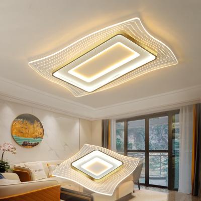 China High Brightness Contemporary remote control surface mount living room lights ceiling led room acrylic led ceiling lamp for sale