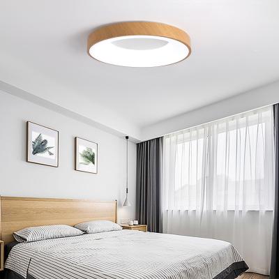 China High Brightness Bedroom lamp ceiling nordic ceiling light wood modern round ceiling lamp for indoor home lighting for sale