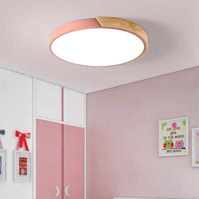 China High Brightness Round led ceiling lamps modern design ceiling wooden light led ceiling lamps for home bedroom for sale