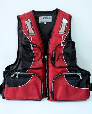 Chine gilet de sauvetage rouge de pêche de sport aquatique 100N avec la mousse rigide adulte en nylon d'Oxford à vendre