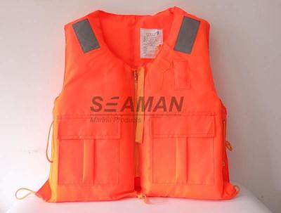 Chine Gilet de vie adulte du gilet de sauvetage de travail de mousse 86-5 orange rigide marin pour des immigrés à vendre