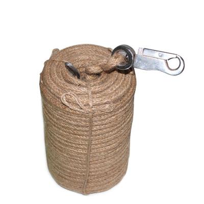 China CCS Certificate Marine Fire Fighting Fireman Lifeline 30M Twine / Hemp With Hook for sale