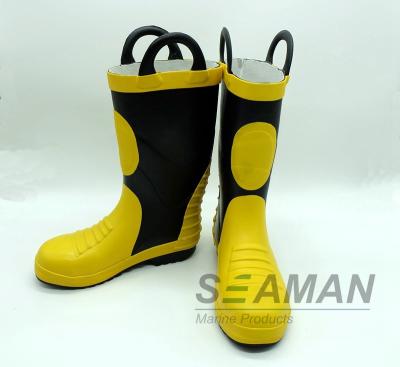 China Steel Toe Fireman Rubber Boots Fire Fighter'S Equipment EN15090-2012 Safety Shoes for sale