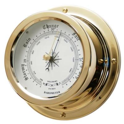 Cina Movimento aneroide degli strumenti di Marine Nautical Brass Barometers Weather in vendita