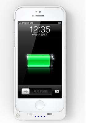 Cina 2200mah/CC 5V/500mA ha prodotto la cassa di batteria di sostegno ricaricabile/banca portatile di potere per il iphone 5 (MY-PB05) in vendita