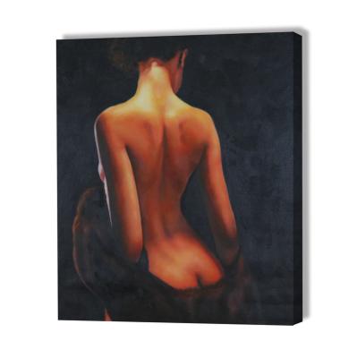 China Hand painted nude customizable painting of traditional classic sexy girl portrait oil painting wall art living room hallway decoration for sale