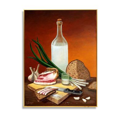 China Modern Wall Art Interior Decoration Painting Hand Painted Classical Still Life Oil Painting Food Artwork for sale