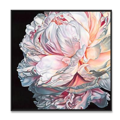 China Flower oil painting canvas painting interior wall art living room sofa decoration modern pure hand-painted drawing for sale