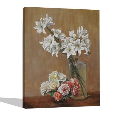 China Hand Painted Modern Art Flower Oil Painting Modern Still Life Painting Interior Home Decoration Painting Customizable Wall Art for sale