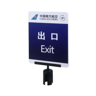 China Goods Customized Size OEM Deployment Printing PVC Sign Panel Holder Signage PVC Fence Signage for sale