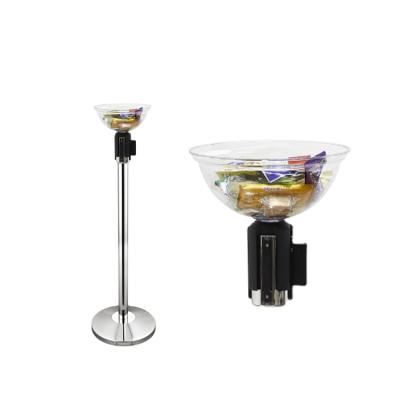 China For Crowd Control Support Pole Top Retractable Plastic Pole Top Selling Bowl For Crowd Control Support for sale