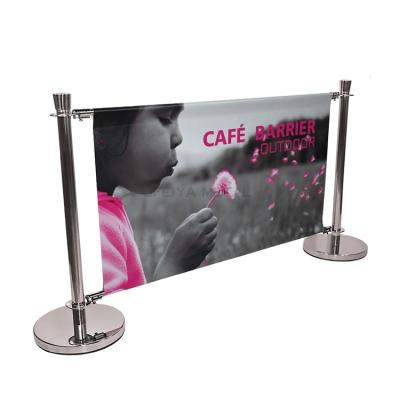 China Custom Outdoor Exhibition / Event Display Crowd Control Coffee Barrier Banner Metal Crowd Crowd for sale