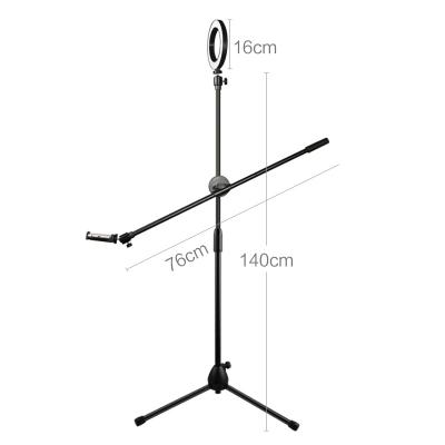 China Iron and ABS Plastic Selfie Dimmable * Stand LED Studio Camera Ring Light Tripod Stand Phone Tablet Desktop Stand for sale