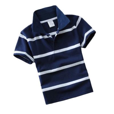 China Vintage Kids Boys And Girls Stripes Short Sleeve Custom Kids Kids Polo Shirt Boy Kids Striped T-Shirts for sale