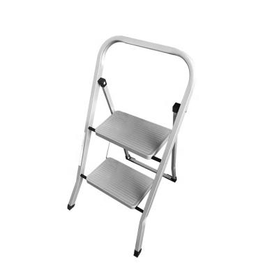 China Folding Ladders Good Quality Lightweight Steel Ladder Small 2 Step Portable Folding Steel Stool for sale