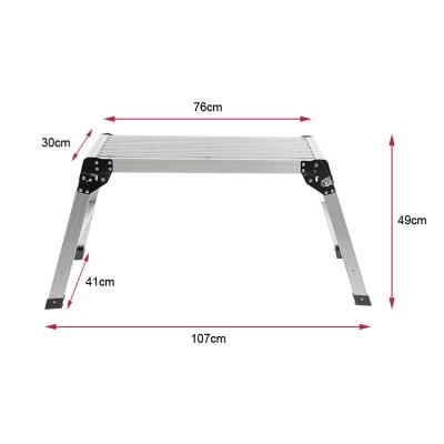 China GS TUV Folding Ladders Hop-Up Work Bench Movable Aluminum Folding Work Platform for sale