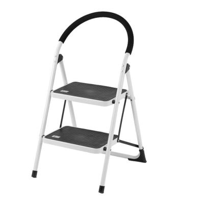 China Folding Ladders High Quality Folding Steel Step Ladder En14183 With Handrail for sale