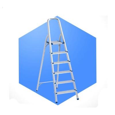 China Ladders Attic Ladder 6-Step Handrail Ladder Aluminum Telescopic Left Hand Ladder Fiberglass Ladder for sale