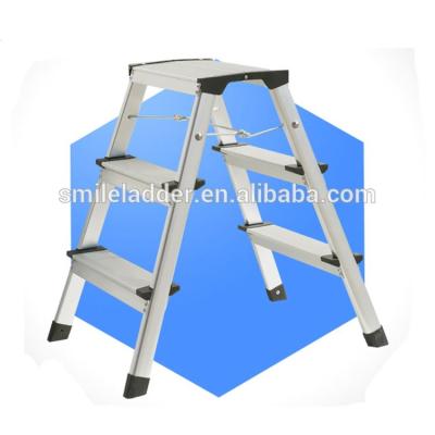 China Folding Ladders Aluminum Ladder , Two Side Folding Stairs for sale