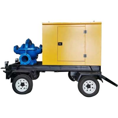 China Portable sewage transport and flood control diesel water pump 4 inch water pump diesel engine diesel pump for sale