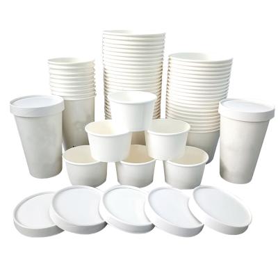 China Factory Price Printing Paper Cup 8oz/10oz/16oz Double Wall Coffee Biodegradable Hot Custom Disposable Paper Cups With Lids for sale