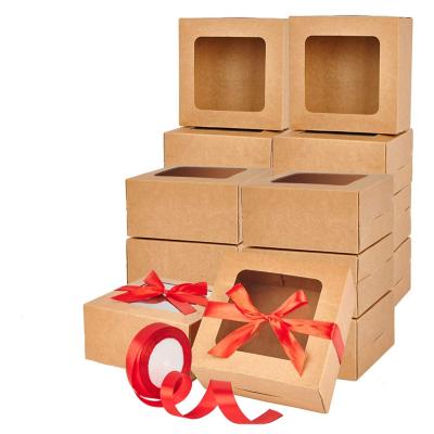 China Recyclable Box Craft Packaging Gift Box Logo Service Cake Decoration Supply Paper Cake Box for sale