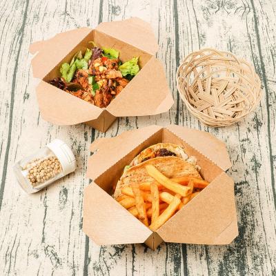 China Fast Food/Burger Deli/Fast Food Disposable Paper Takeout Box Parchment Chicken Noodles Boxes Packaging Box Customs Services for sale