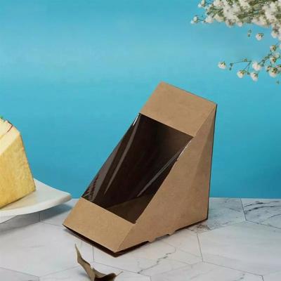 China Wholesale Disposable Sandwich Box Packing Sandwich Box Food Grade Food Grade Biodegradable Sandwich Take Out Containers for sale