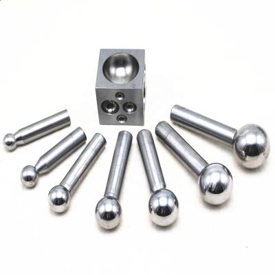 China Carbon Steel Jeweler's Steel Doming Block Dapping Punch Set for sale