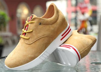 China Cow Suede Leather Upper Casual Sport Shoes , Platform Heel Girls Casual Shoes for sale