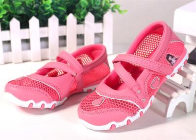 China Prinzessin Style Children Sports Shoes, Kinderbügel beschuht Maschen-oberes Karikatur-Muster zu verkaufen