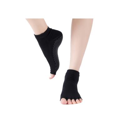 China Sustainable Women Yoga Socks Non Slip Open Pilates Yoga Socks With Grips for sale