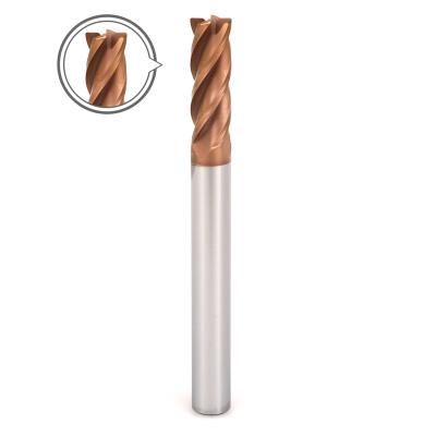 China Factory Standard 4 Flute Hrc55 Solid Carbide Corner Radius High Speed ​​Cut Direct End Mill for sale